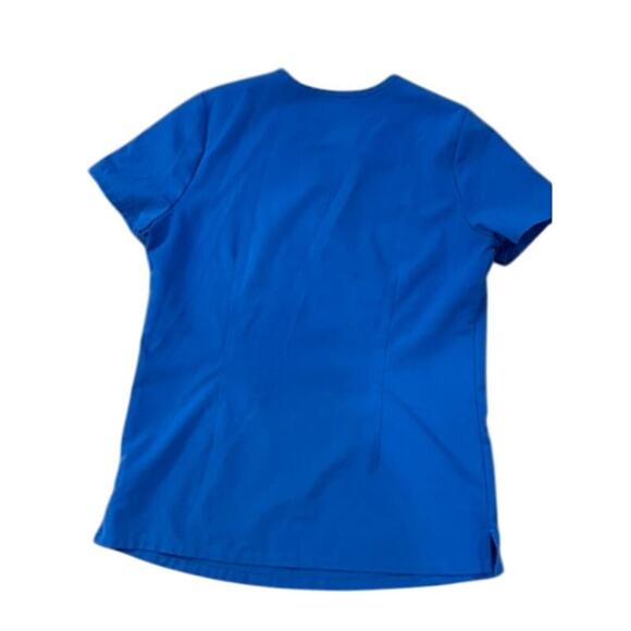 EUC Figs bright blue scrub top size XS nurse medical - Picture 2 of 4